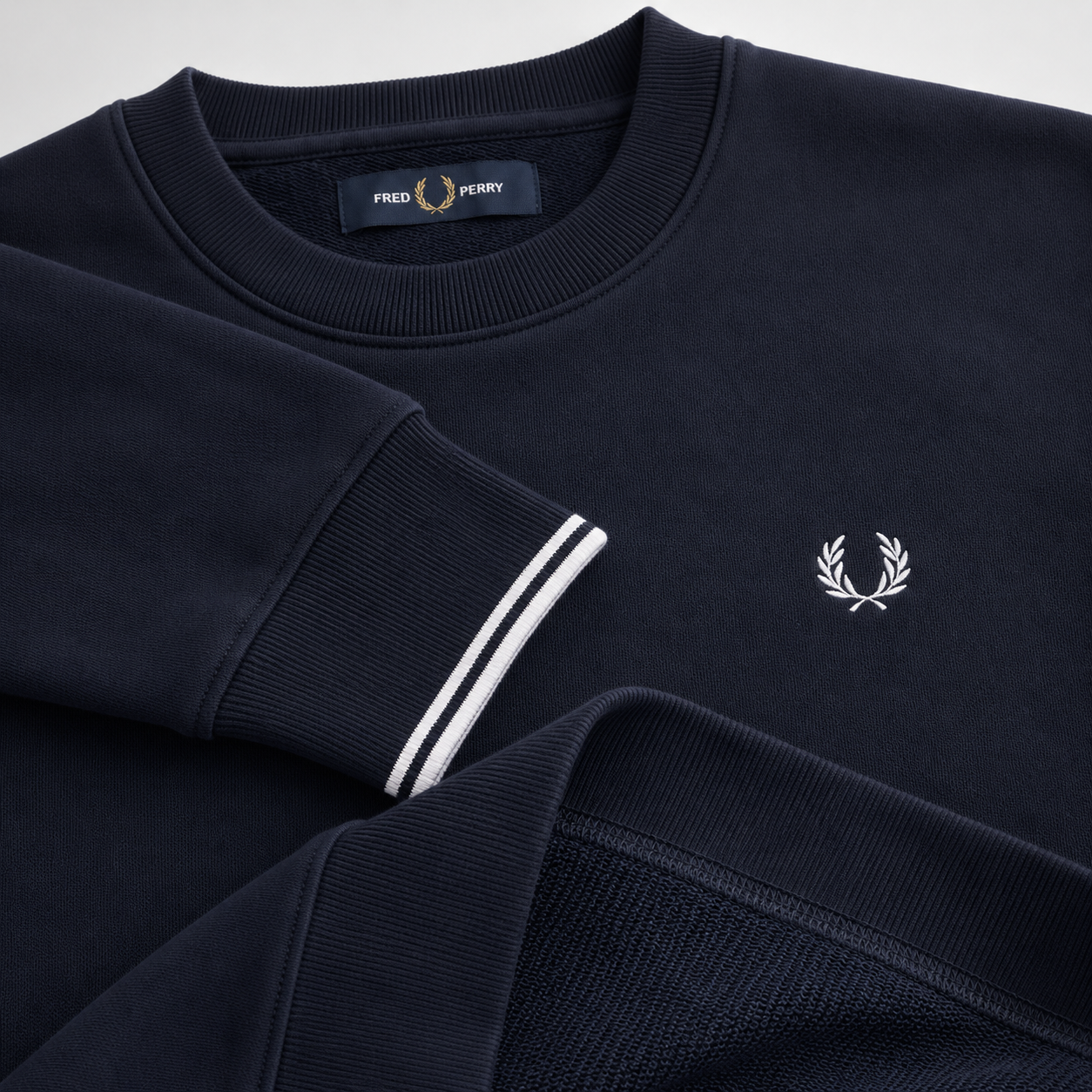 Fred Perry Men’s Terry Crew Neck Sweatshirt