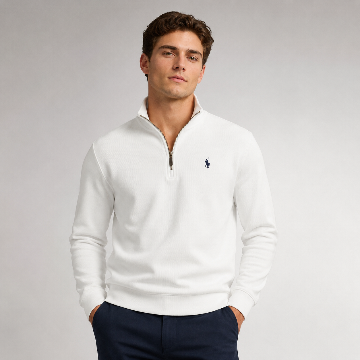 Polo Ralph Lauren Men's Quarter-Zip Cotton Sweatshirt