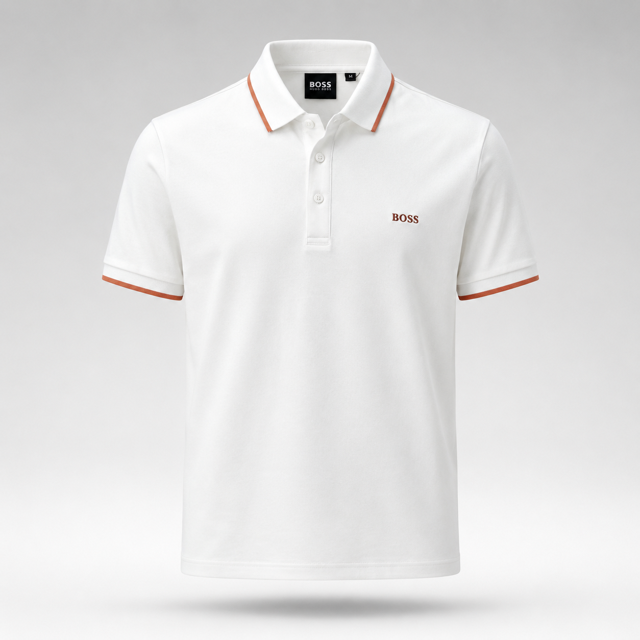 BOSS Men’s Polo Shirt – Tipped Collar Short Sleeve