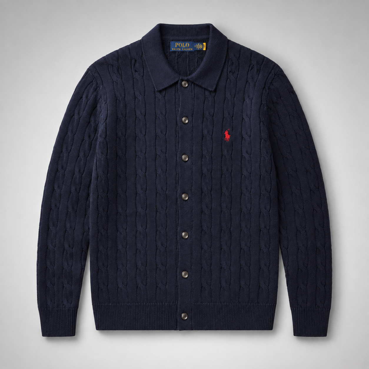Polo Ralph Lauren Men’s Cable-Knit Cotton Cardigan