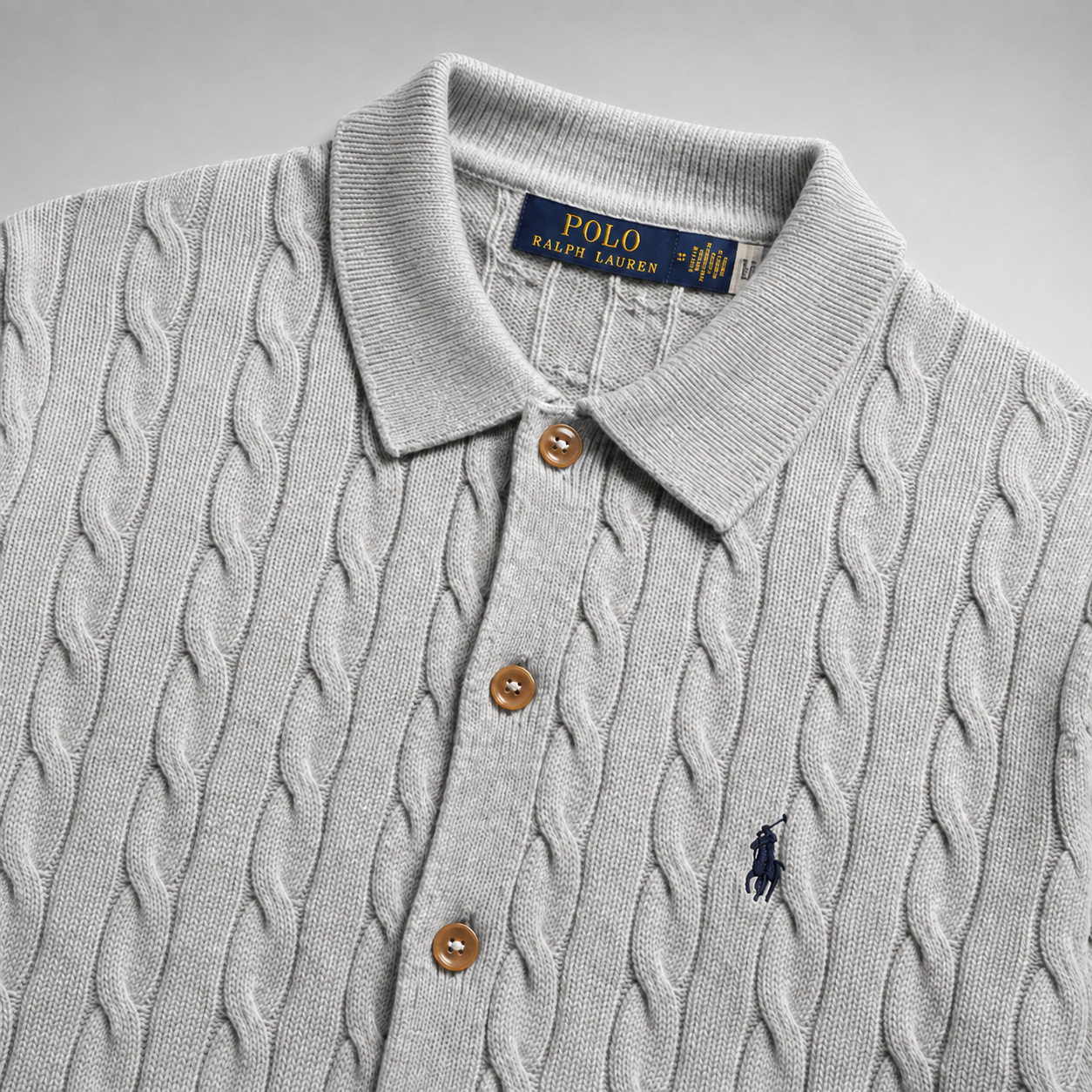 Polo Ralph Lauren Men’s Cable-Knit Cotton Cardigan