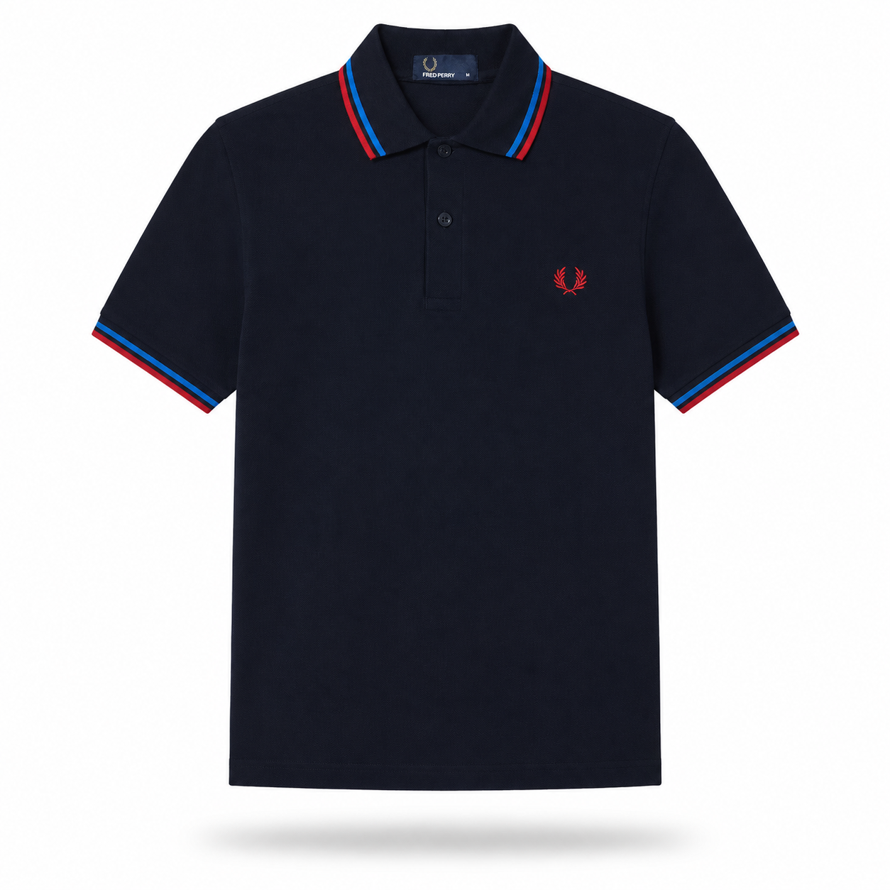 Fred Perry Men’s Contrast-Tipped Piqué Polo T-Shirt