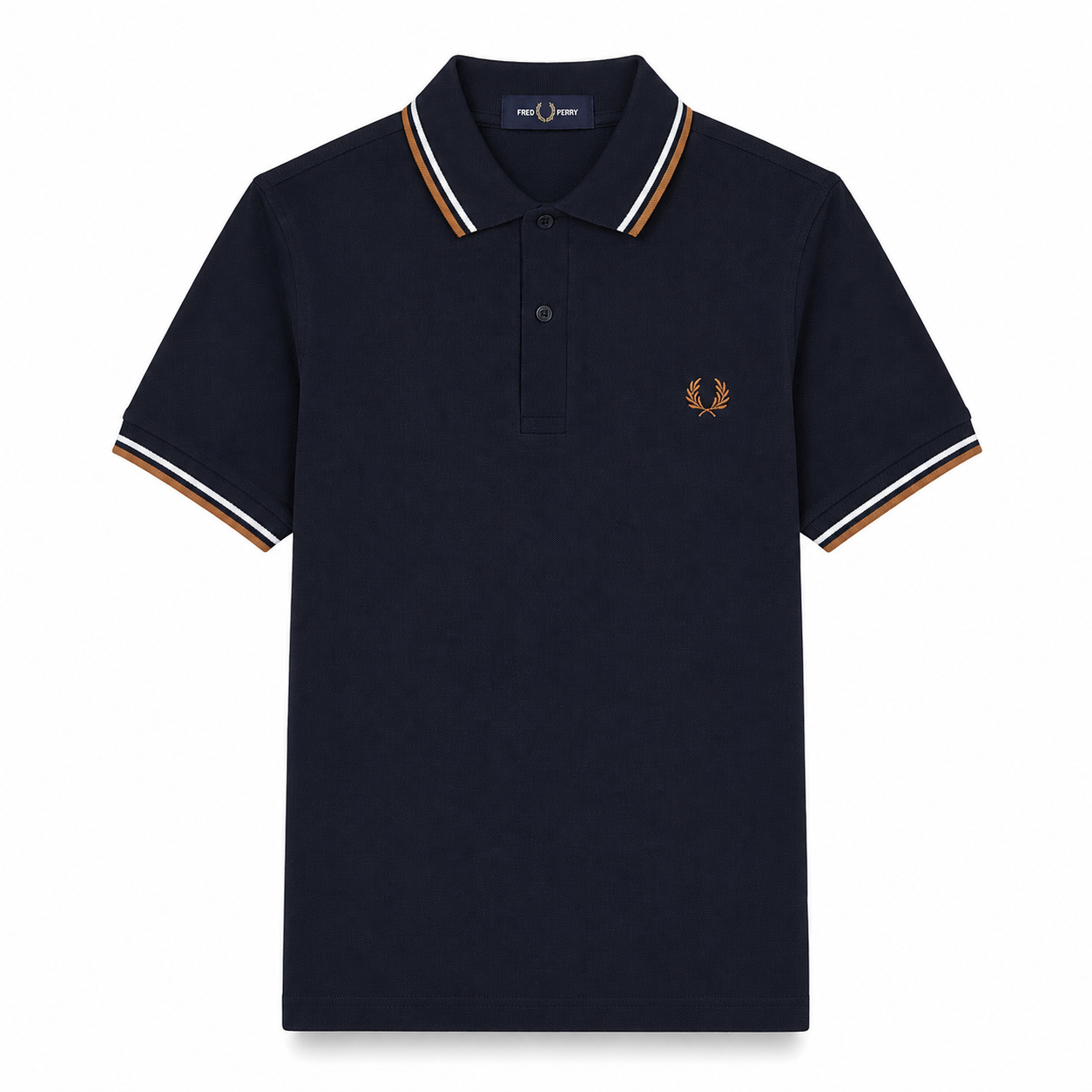Fred Perry Men’s Contrast-Tipped Piqué Polo T-Shirt