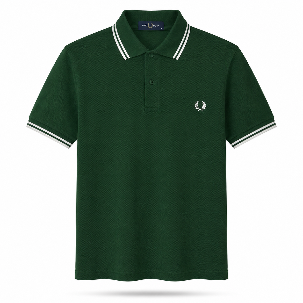 Fred Perry Men’s Contrast-Tipped Piqué Polo T-Shirt