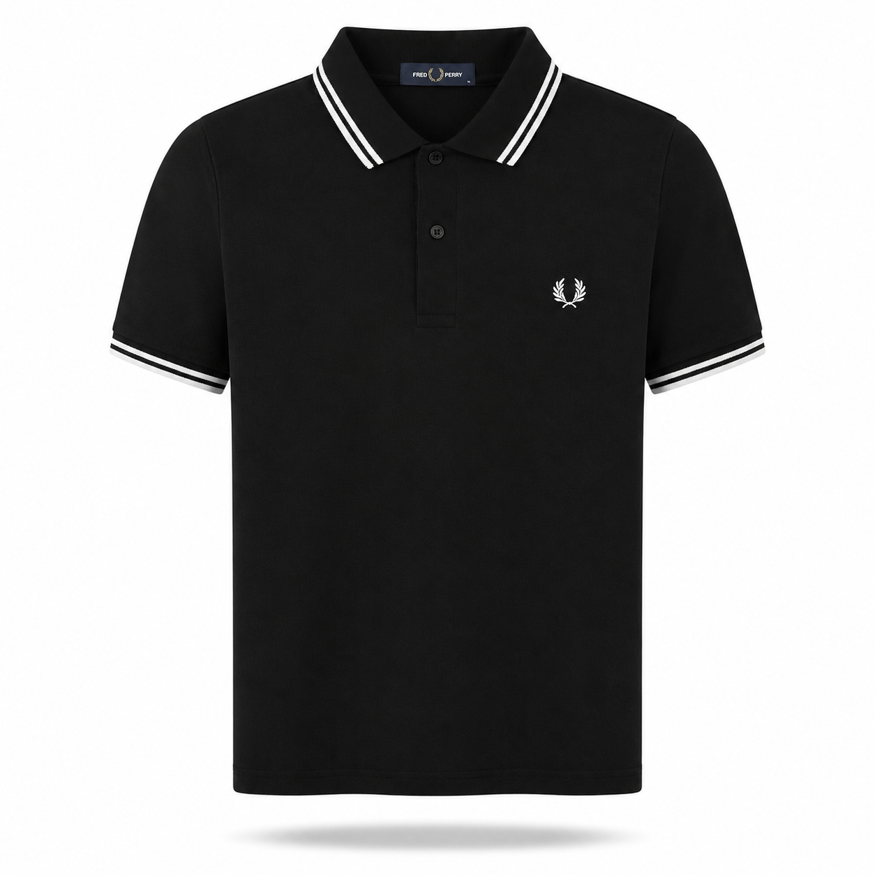 Fred Perry Men’s Contrast-Tipped Piqué Polo T-Shirt