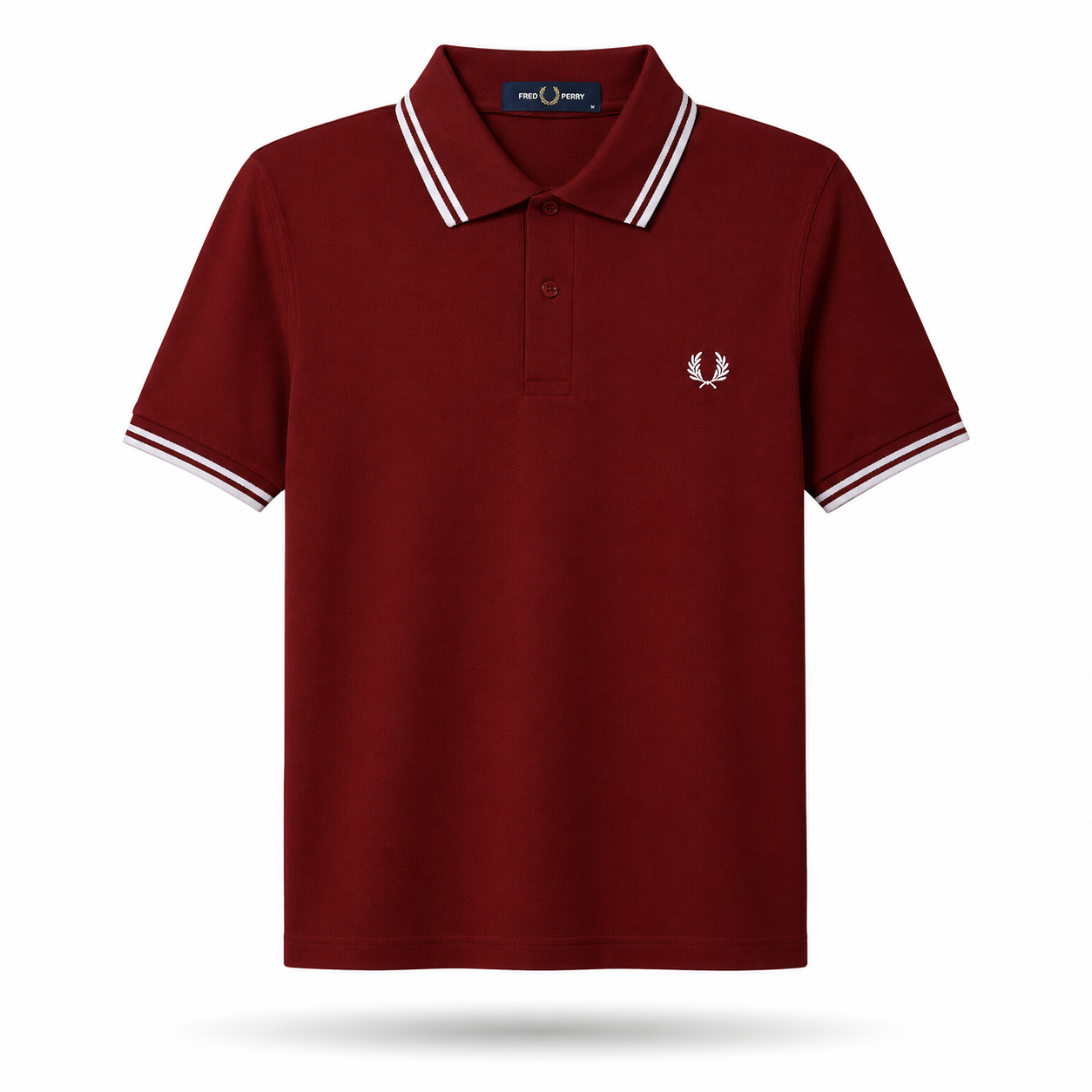 Fred Perry Men’s Contrast-Tipped Piqué Polo T-Shirt