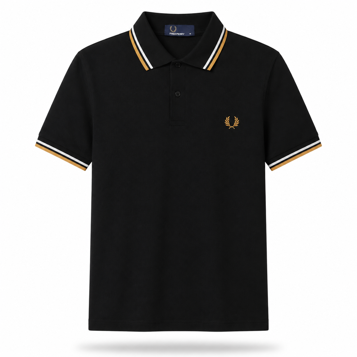 Fred Perry Men’s Contrast-Tipped Piqué Polo T-Shirt