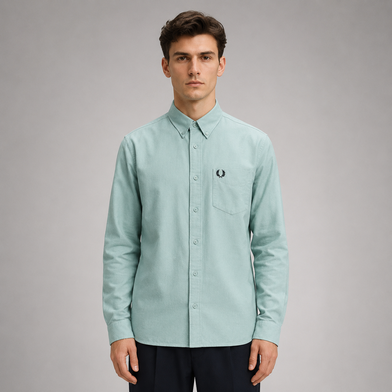 Fred Perry Men’s Long Sleeve Button-Down Shirt