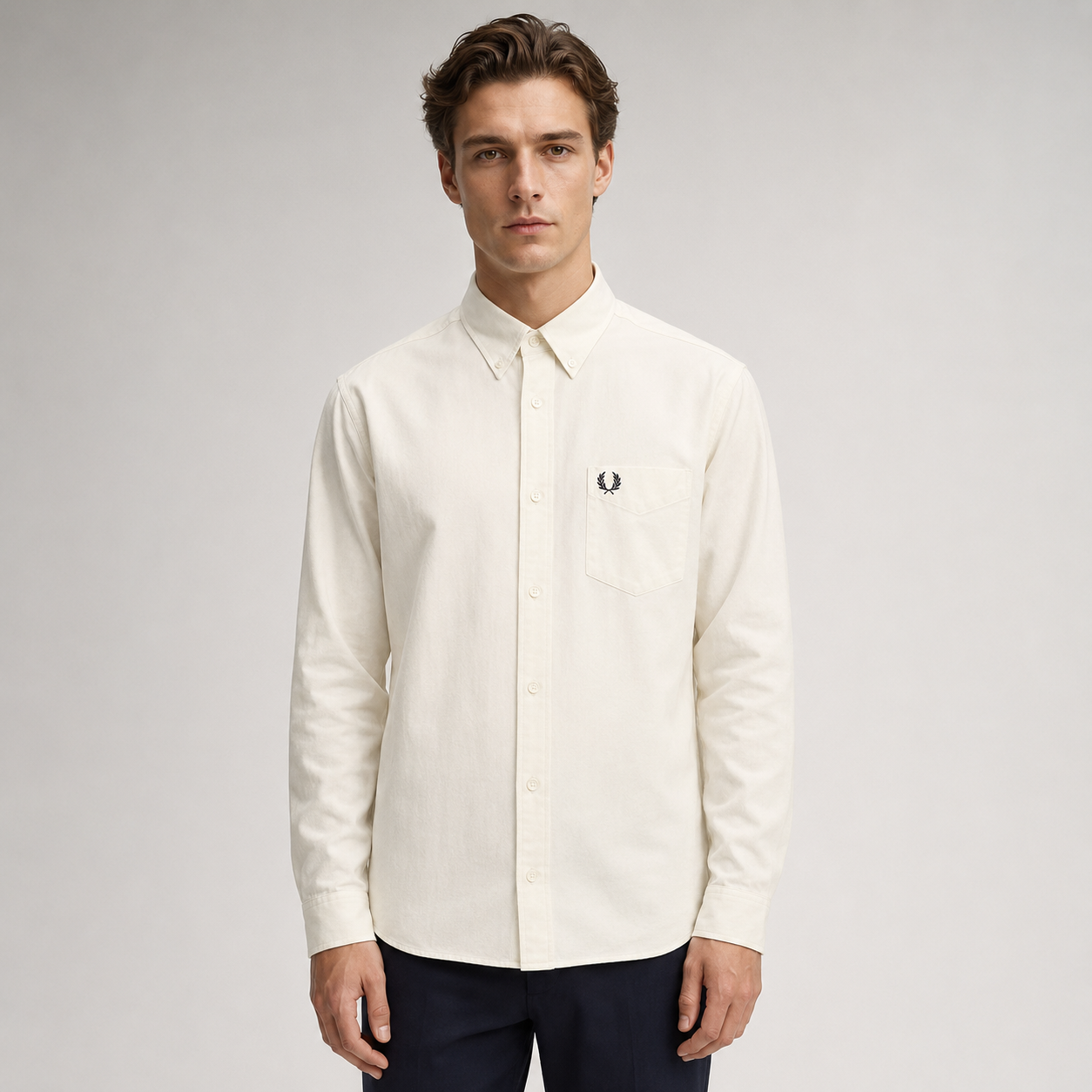 Fred Perry Men’s Long Sleeve Button-Down Shirt