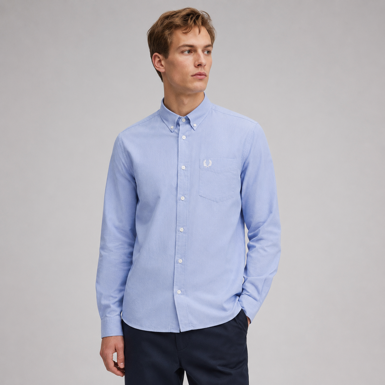 Fred Perry Men’s Long Sleeve Button-Down Shirt