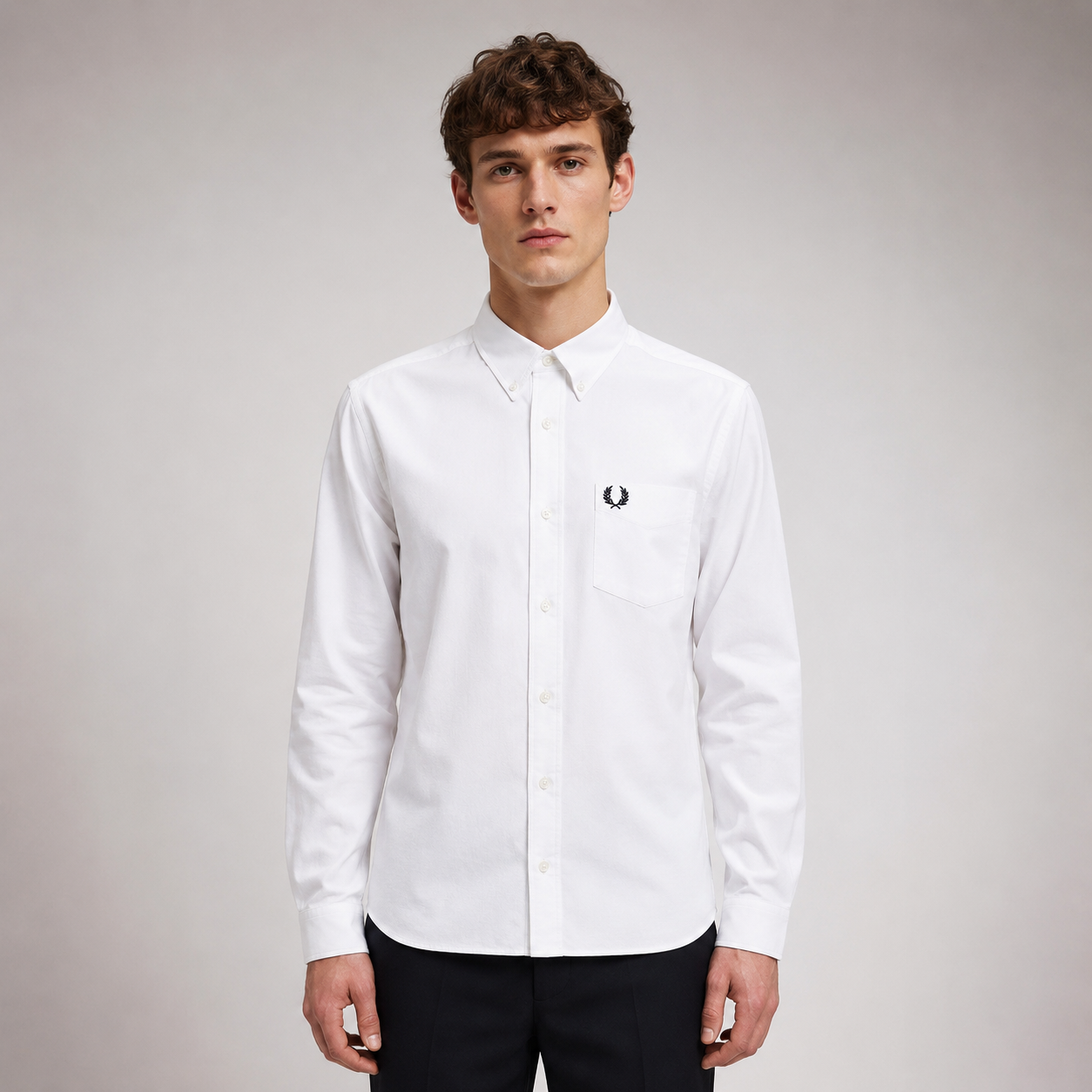 Fred Perry Men’s Long Sleeve Button-Down Shirt
