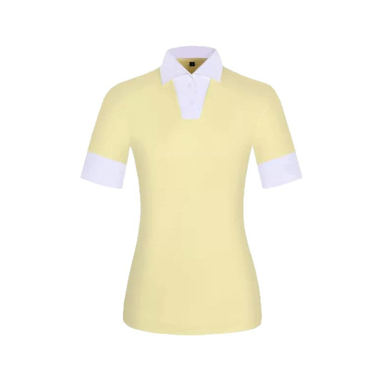 Women's Golf Lapel Short Sleeve T-Shirt