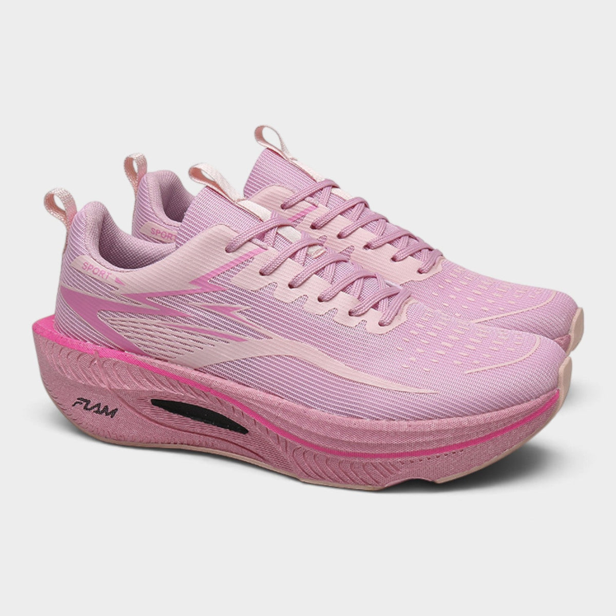 FLAM Women's Maximum Cushion Running Trainers – Blush Pink