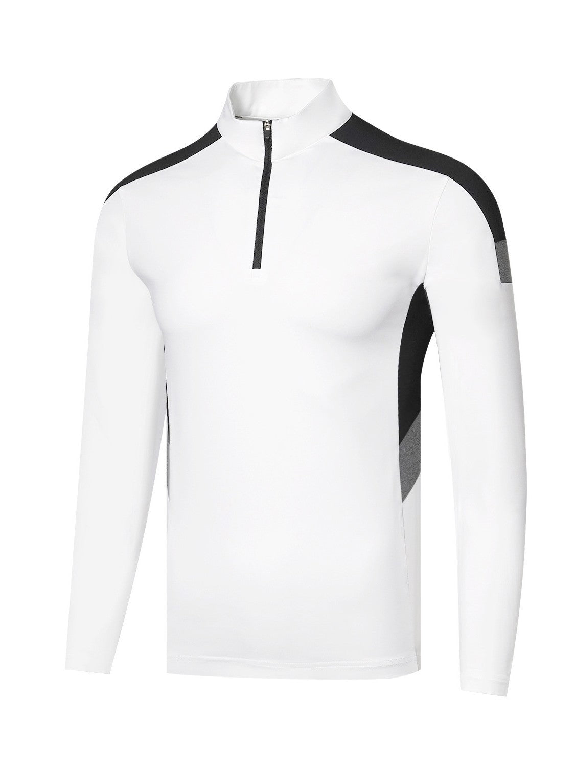 Golfario - Men's Dynamic Quarter-Zip Solid Golf Pullover View 1